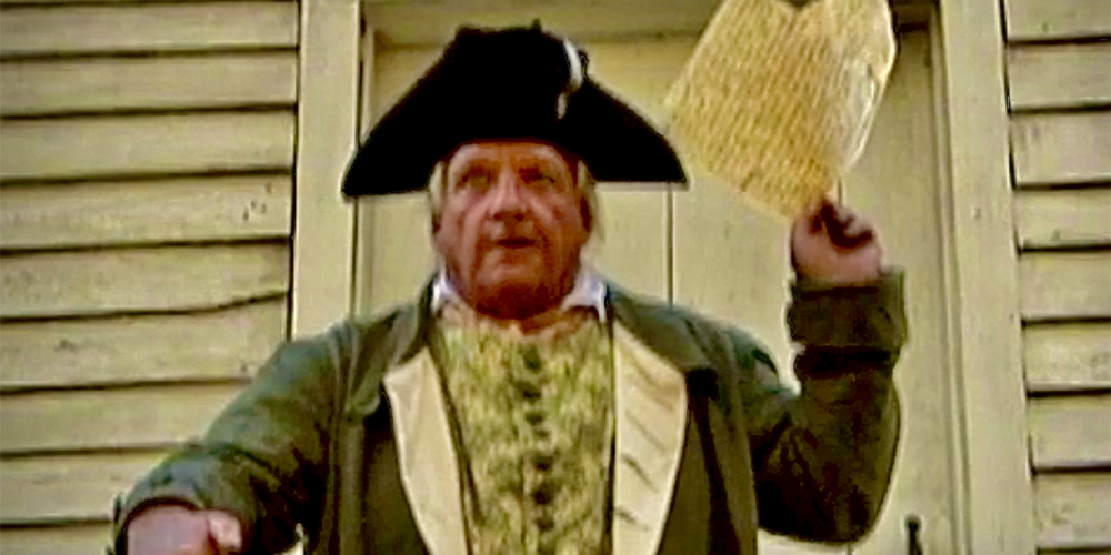 Felder delivers his Declaration of Separation from the English King. Actors Theater of SC